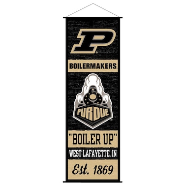 Purdue Boilermakers Banner and Scroll Sign