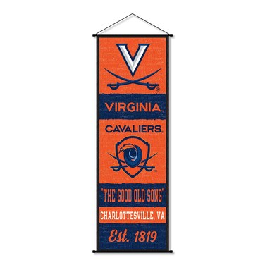 Virginia Cavaliers Banner and Scroll Sign