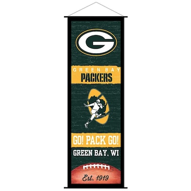 Green Bay Packers Banner and Scroll Sign