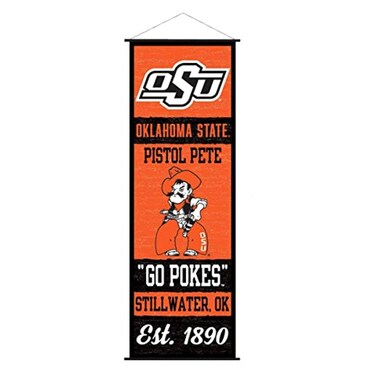 Oklahoma State Cowboys Banner and Scroll Sign