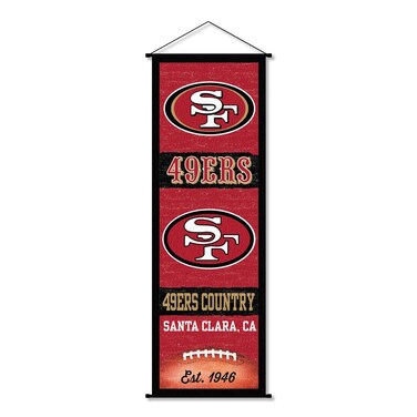 San Francisco 49ers Banner and Scroll Sign