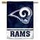 WinCraft LA Rams White Horns Two Sided House Flag