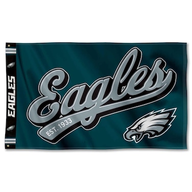 WinCraft Philadelphia Eagles Script Logo Premium Flag