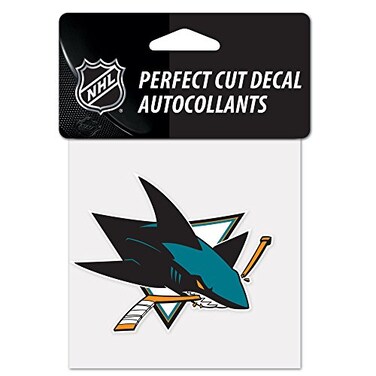 Wincraft NHL San Jose Sharks Perfect Cut Color Decal, 4" x 4
