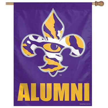 WinCraft NCAA Louisiana State University 79760013 Vertical Flag, 27" x 37", Black