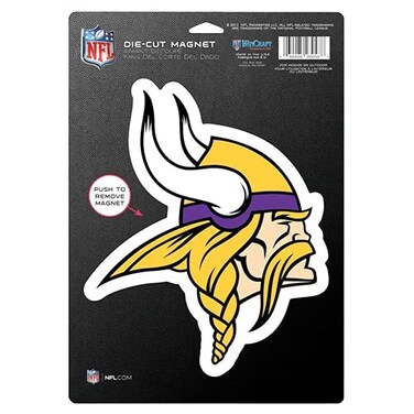 WinCraft Minnesota Vikings 6" x 9" Car Magnet