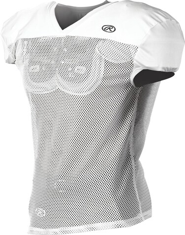 Rawlings   Premium Pro Cut Practice Football Jersey   White   Adult Small
