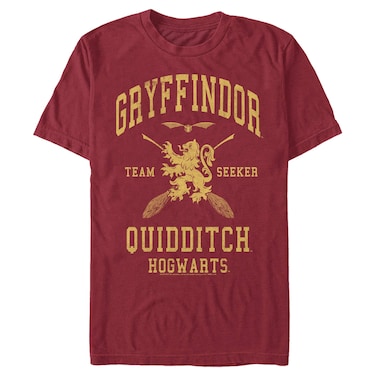 Warner Bros Gryffindor Quidditch Seeker Premium Soft Hand Solid Tee Cardinal