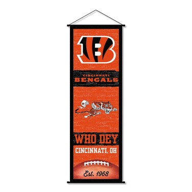 Cincinnati Bengals Banner and Scroll Sign