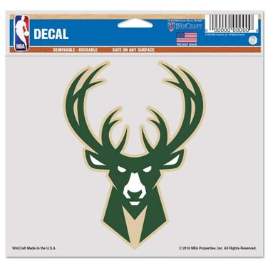 WinCraft Milwaukee Bucks Ultra Decal