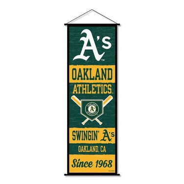 Oakland Athletics Banner and Scroll Sign