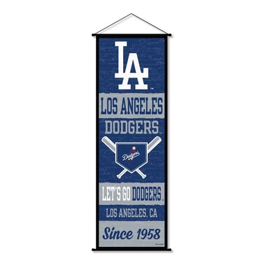 Los Angeles Dodgers Banner and Scroll Sign