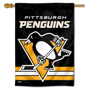 WinCraft Pittsburgh Penguins Two Sided House Flag