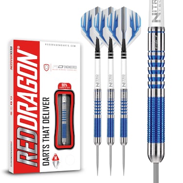 RED DRAGON Colin Lloyd 22g Tungsten Darts Set with Flights and Stems