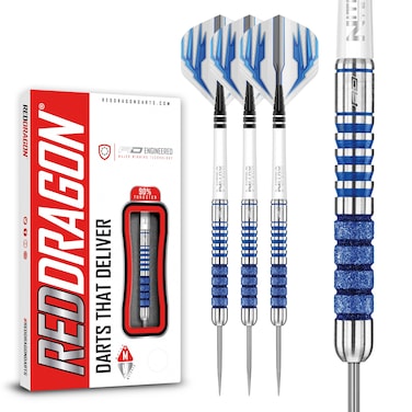 RED DRAGON Colin Lloyd Diamond 22g Tungsten Darts Set with Flights and Stems
