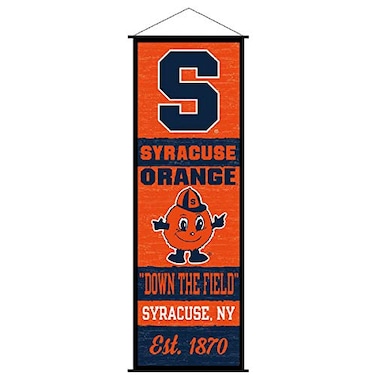 Syracuse Orange Banner and Scroll Sign