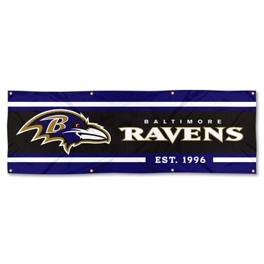 WinCraft Baltimore Ravens Large 2x6 Foot Banner