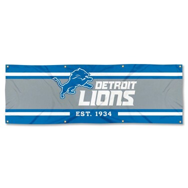 WinCraft Detroit Lions Large 2x6 Foot Banner