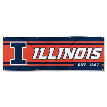 WinCraft Illinois Fighting Illini Large 2x6 Foot Banner
