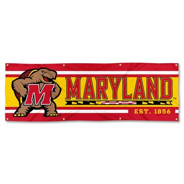 WinCraft Maryland Terrapins Large 2x6 Foot Banner