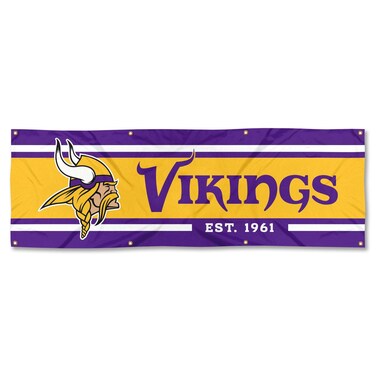WinCraft Minnesota Vikings Large 2x6 Foot Banner