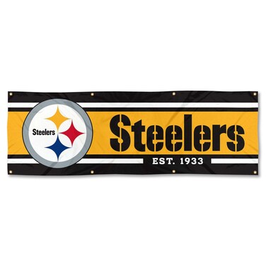 WinCraft Pittsburgh Steelers Large 2x6 Foot Banner