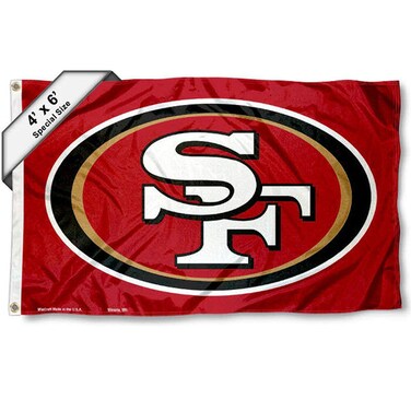 WinCraft San Francisco 49ers Large Outdoor 4 ft x 6 ft Flag and Banner