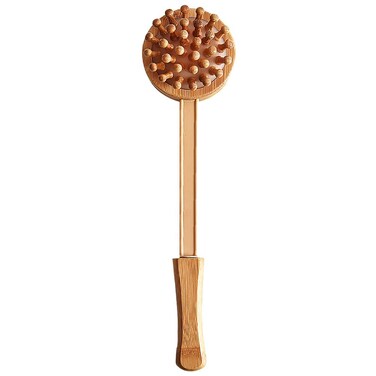 Hand Tools Handheld Back Massagers Bamboo Massaging Tool Body Massager Back Scratcher Head Neck Massage Hammer Office Workers Tool T Tool