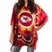 Littlearth Kansas City Chiefs NFL Sheer Caftan with Flower Design