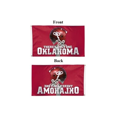 WinCraft NCAA University of Oklahoma 02285115 Deluxe Flag, 3' x 5'