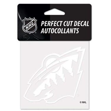 NHL Minnesota Wild Decal4x4 Perfect Cut White Decal, Team Colors, One Size