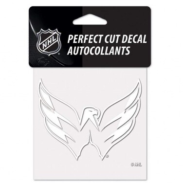 Wincraft NHL Washington Capitals Decal4x4 Perfect Cut White Decal, Team Colors, One Size