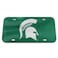 WinCraft NCAA Michigan State Spartans Crystal Mirror Logo License Plate, Team Color, One Size