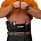 BRAVOBELT Belly Band Holster - Athletic Flex FIT for Running, Jogging, Hiking - G17-43 S&amp;W M&amp;P 40 Shield Bodyguard Kimber (Up to 44" Belly, Black)