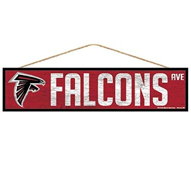 NFL Atlanta Falcons SignWood Avenue Design, Team Color, 4x17