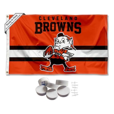 Cleveland Browns Throwback Retro Vintage Banner and Tapestry Wall Tack Pads