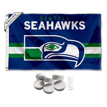 Seattle Seahawks Throwback Retro Vintage Banner and Tapestry Wall Tack Pads
