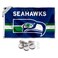 Seattle Seahawks Throwback Retro Vintage Banner and Tapestry Wall Tack Pads