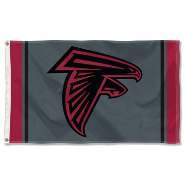 WinCraft Atlanta Falcons Blackout Sideline Flag Outdoor Indoor 3x5 Foot Banner