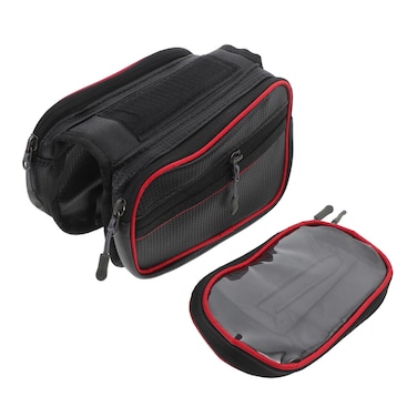 LIOOBO Bike Storage Bag Bike Bags Handlebar Bike Handlebar Bag Cycling Handlebar Bags for Bicycles Storage Bag Organizer Front Handlebar Bag Bike Phone Mount Bag Corset Blush