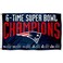 WinCraft New England Patriots 6 Time Super Bowl Champions Flag
