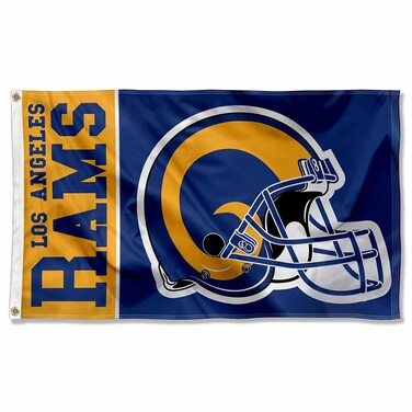 WinCraft Los Angeles Rams Vintage Helmet Flag Outdoor Indoor 3x5 Foot Banner