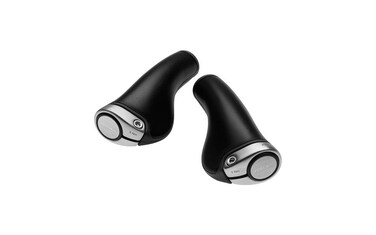 Brooks GP1 Leather Handles, Black/Sliver - 130/95 mm