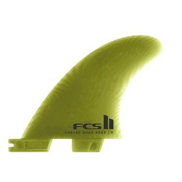FCS II Carver Neo Glass Small Eucalyptus Quad Rear Fins