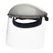 Sellstrom Advantage Face Shield - Lightweight Mask with Crown &amp; Ratchet Headgear, for Work, Grinding, Cutting - ANSI Z87.1 - Clear Uncoated Polycarbonate Window