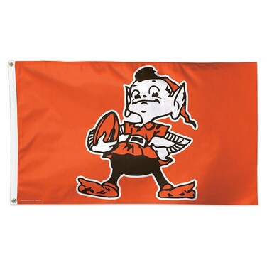 WinCraft NFL Cleveland Browns 14457115 Deluxe Flag, 3' x 5'