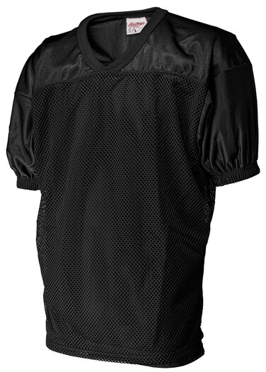 Rawlings Men's Fj9204 Football Jersey (Black, XXX-Large)