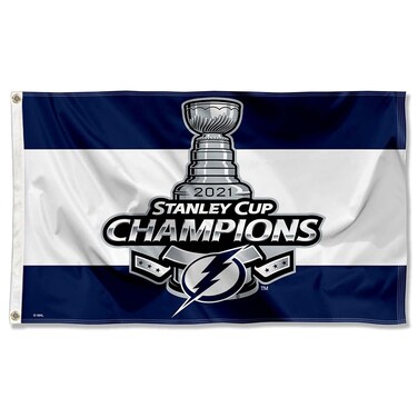 WinCraft Tampa Bay Lightning 2021 Stanley Cup Hockey Champions Grommet Flag