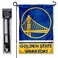 WinCraft Golden State Warriors New Logo Garden Flag and Pole Stand Holder