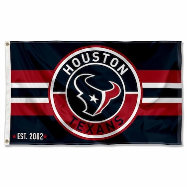 WinCraft Houston Texans Patch Button Circle Logo Flag Large 3x5 Banner